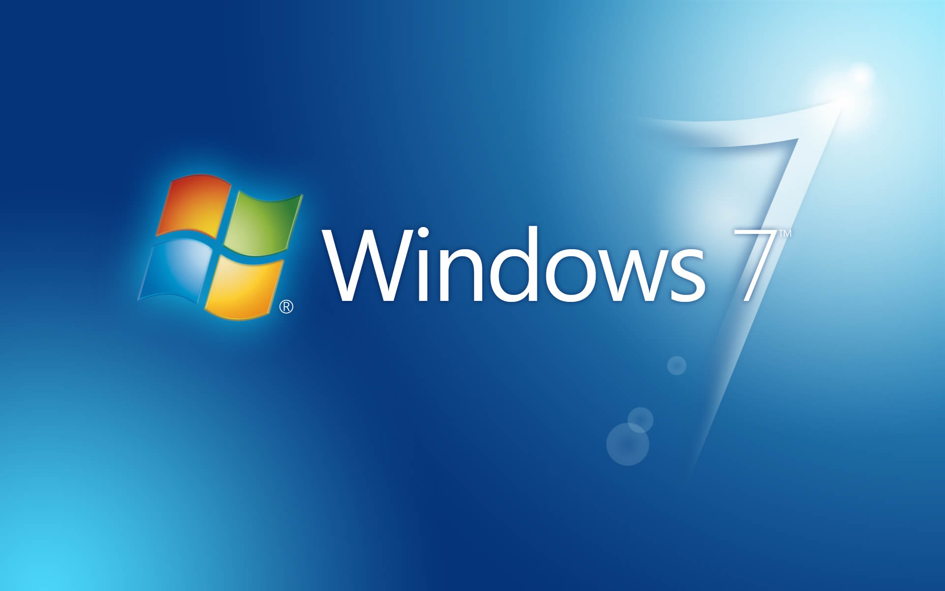 Windows 7 blue wallpaper