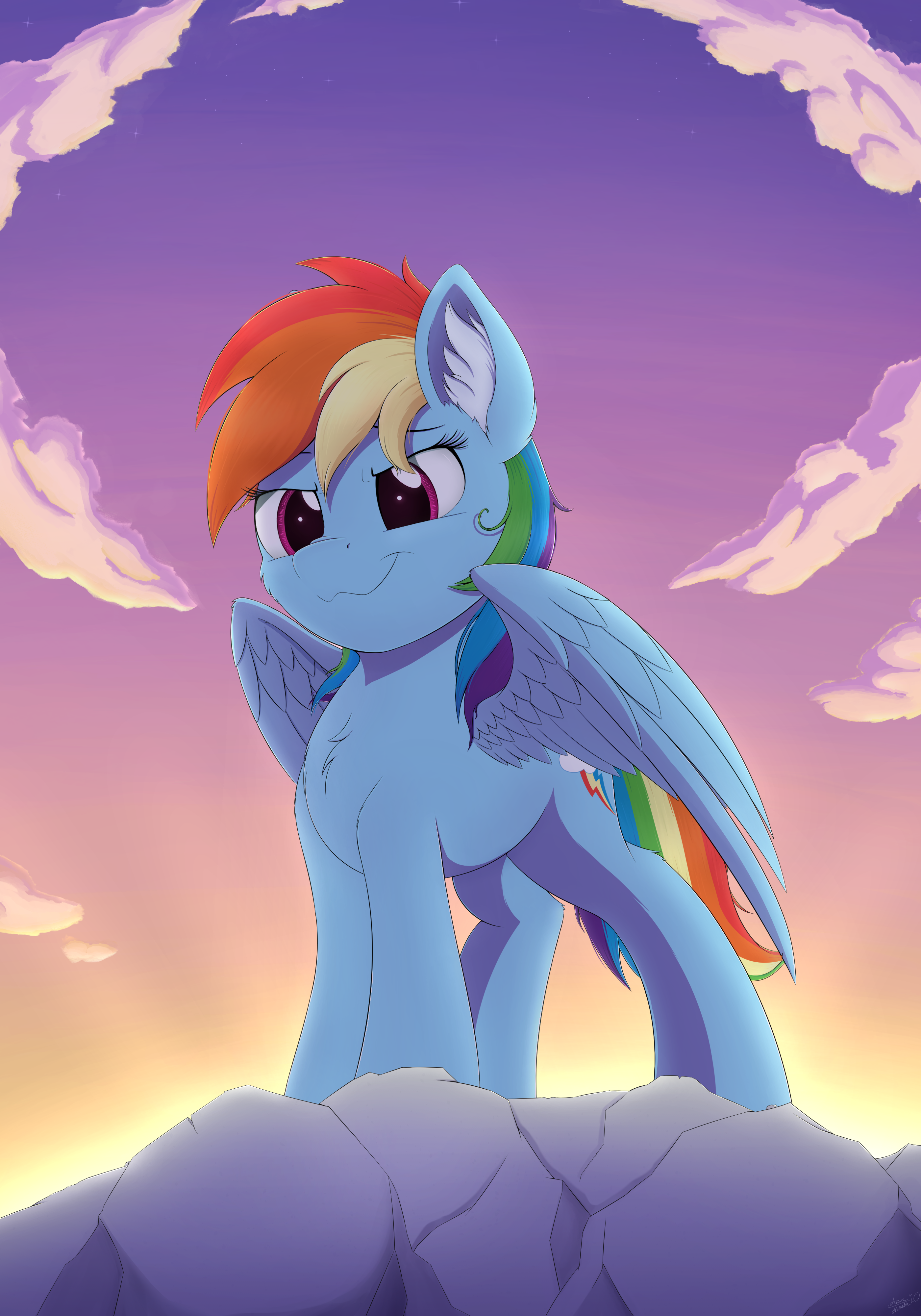 Dash at sunset