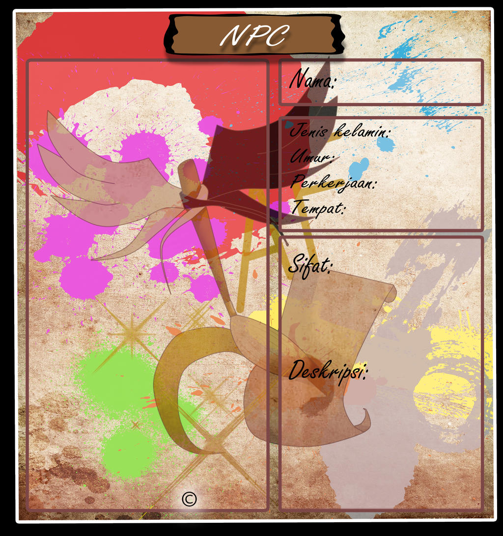 NPC Sheet By ArtFreedom1 On DeviantArt