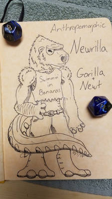 Inktober Day 1: Newtrilla