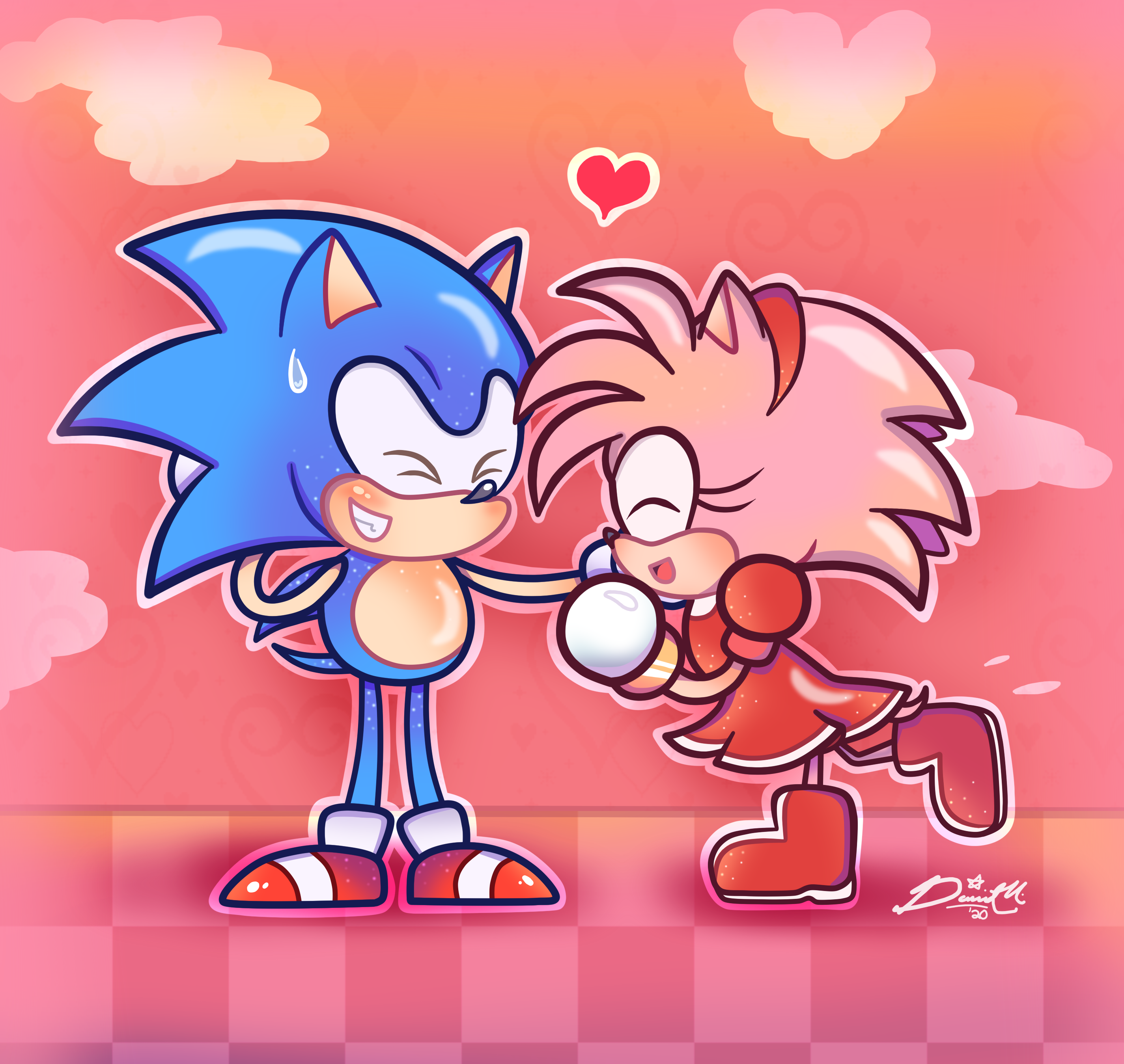 Classic Sonamy on SONAMYALLFORMS DeviantArt