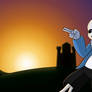 Undertale Sans Sunrise Background