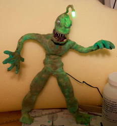 Stop Motion Puppet - Aquatic Zombie