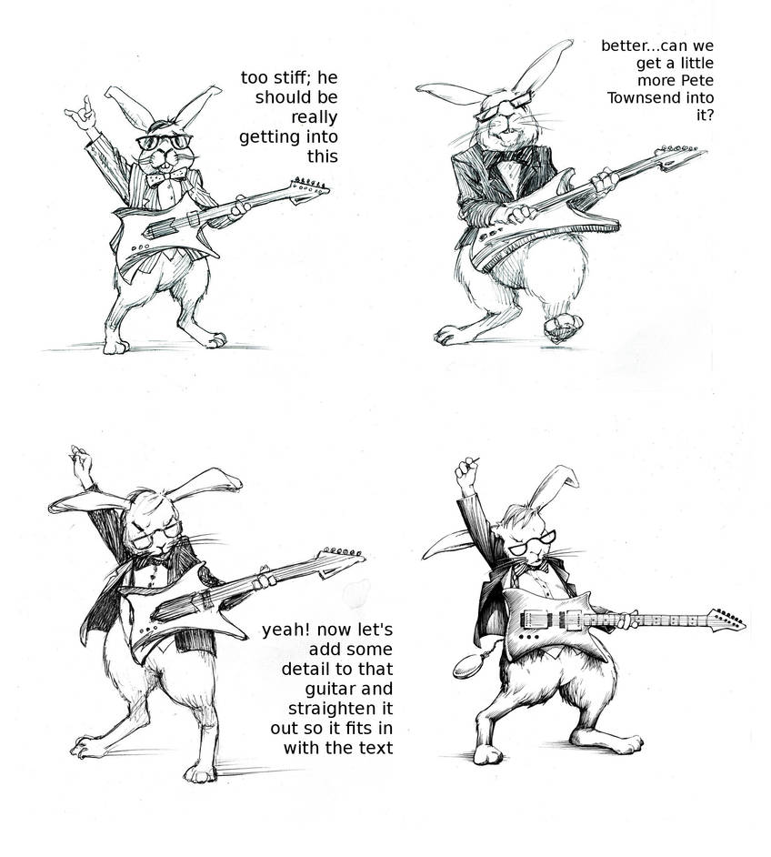 White Rabbit - Evolution of a Character Sketch by outsidelogic on ...