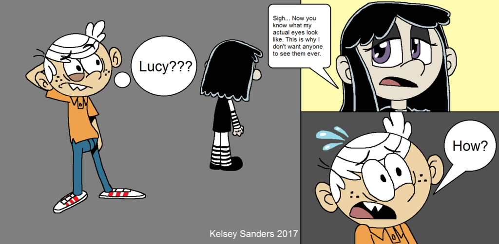 Image is about Loud House Lucy Show Eye.