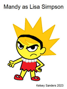 Mandy as Lisa Simpson