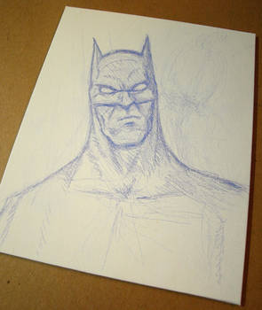 Batman Painting In Progress