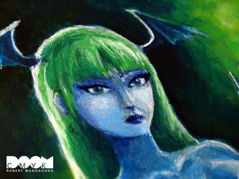 Morrigan Painting closeup 1