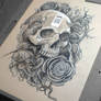 Skulls and Roses Work #1