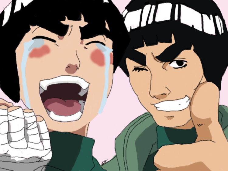 Rock Lee and Might Guy by TheMerthyrRiot on DeviantArt