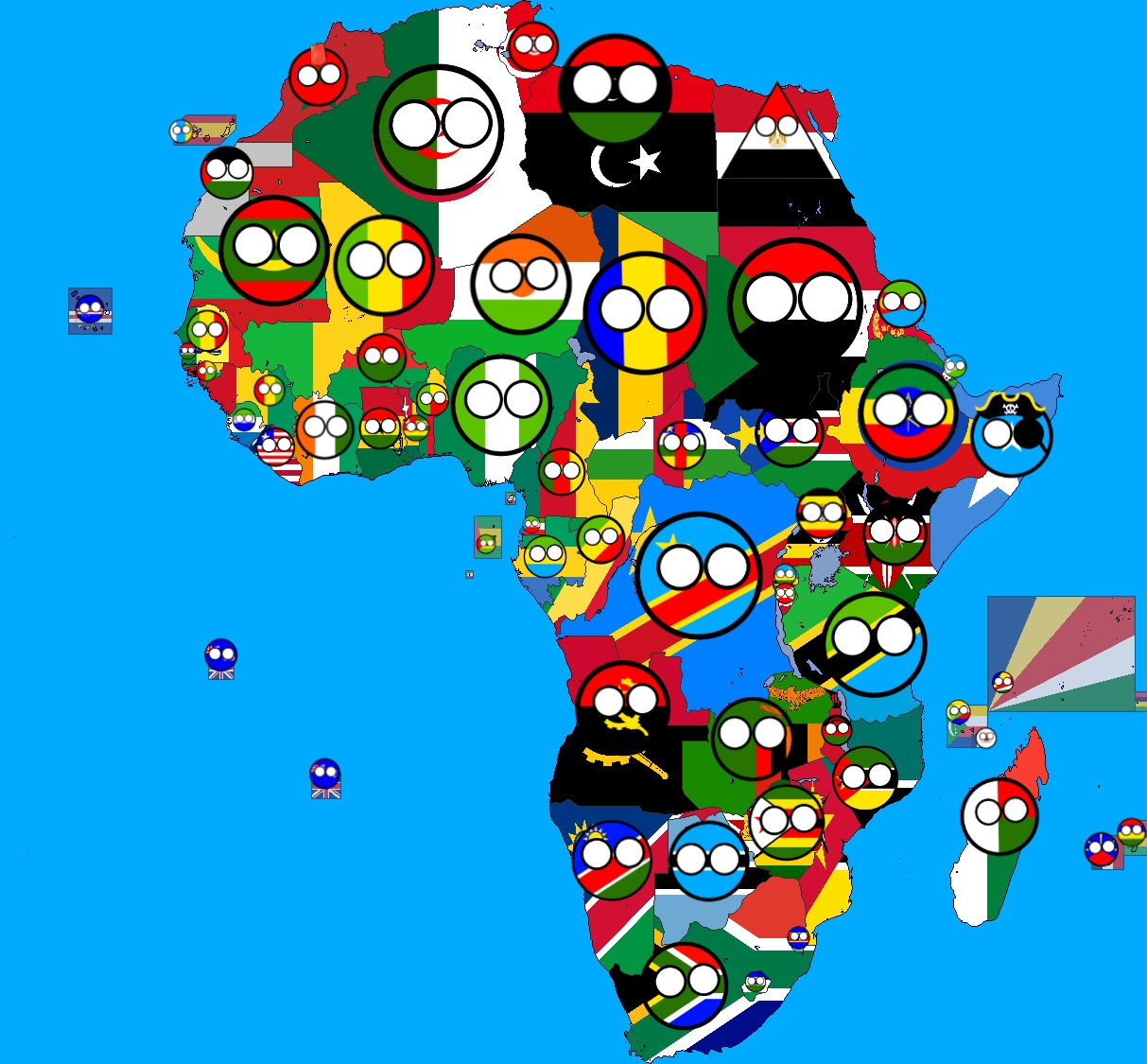 Africa map countryballs by victor3389 on DeviantArt