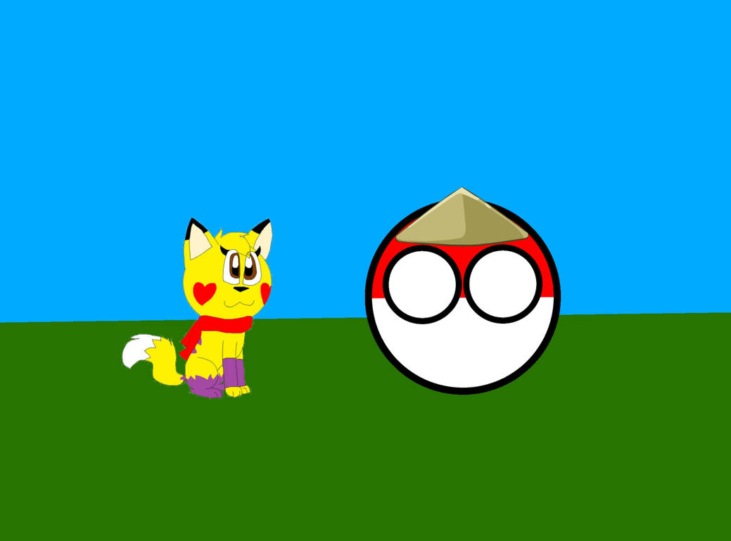 Cat Lisa meets indonesiaball by victor3389 on DeviantArt