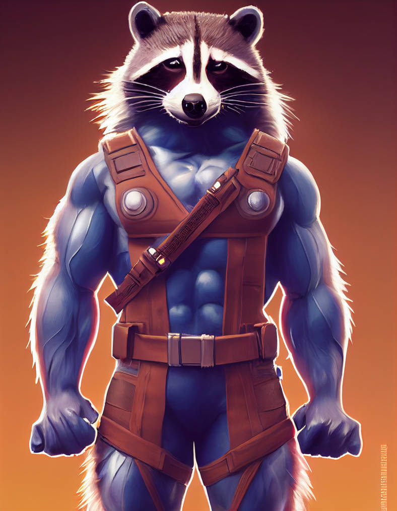 Marvel Rocket Raccoon full body by UtauRadon on DeviantArt