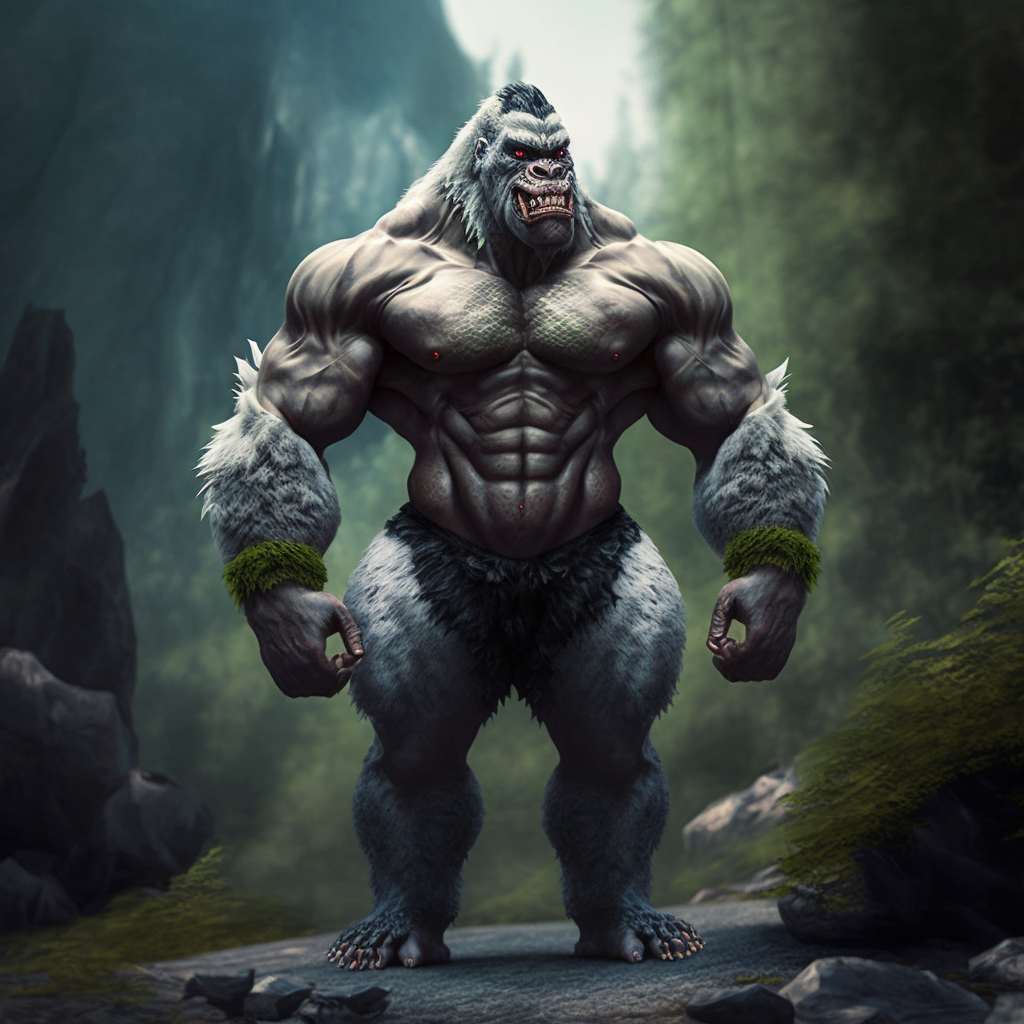Strong Yeti Yeti monsterBodybuilder by UtauRadon on DeviantArt