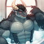 Anthro Dragon Bath time