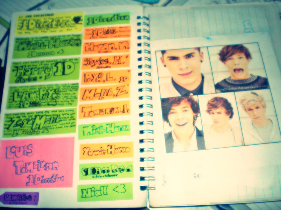 One Direction Sticky Notes :3 by kawaiiunmei-chan on DeviantArt