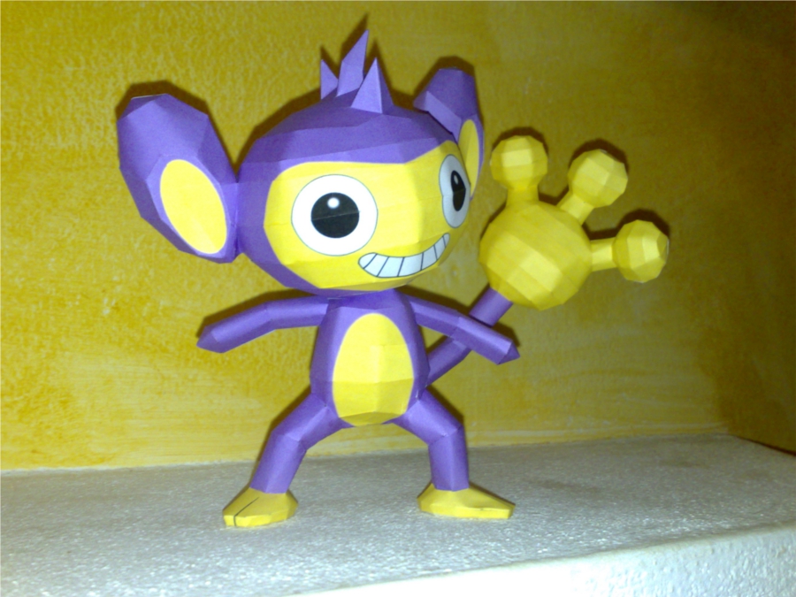 Aipom papercraft