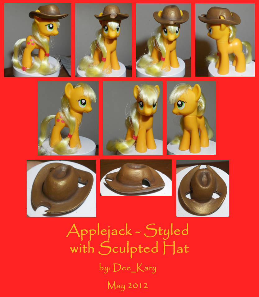 Applejack Cap Pattern Applejack - Styled with Sculpted Hat by DeeKary on DeviantArt