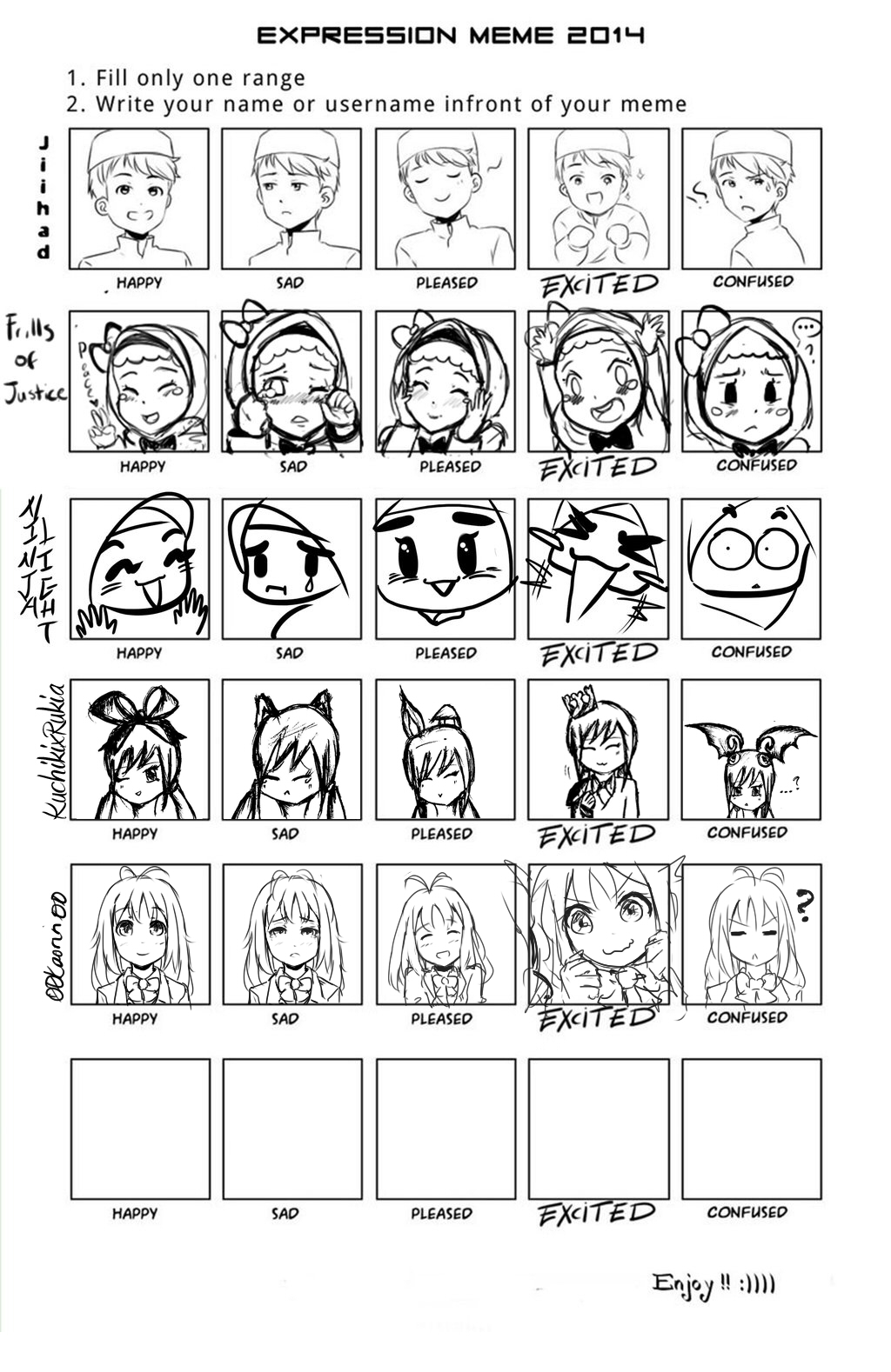 Expression Meme by 00kaorin00 on DeviantArt
