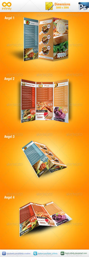 Modern TriFold Brochure Mockup v1