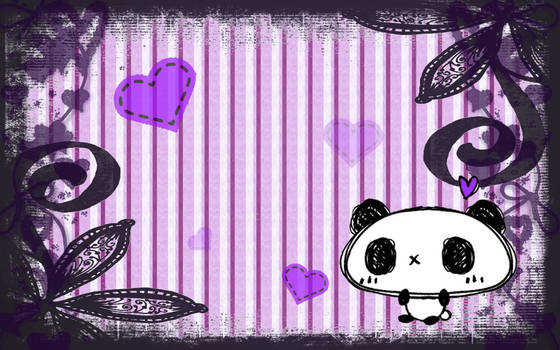 Punky Love Panda Wallpaper Creation