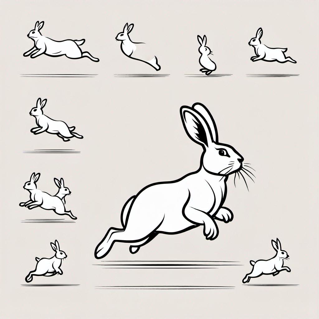 Run cycle of a rabbit, Spritesheet by ironravenfox on DeviantArt