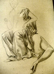 Study of draped figures