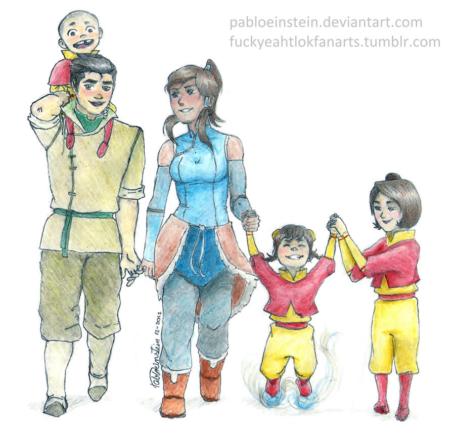 Bolin, Korra and the babies airbenders
