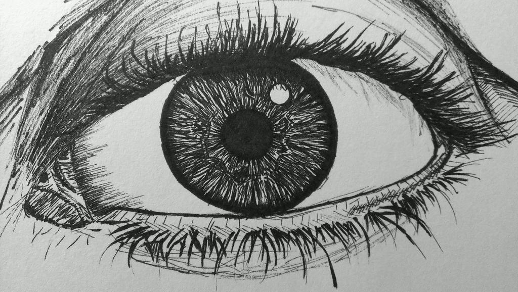 Sharp Eye Example Sharpie Eye by HDuncanArt on DeviantArt