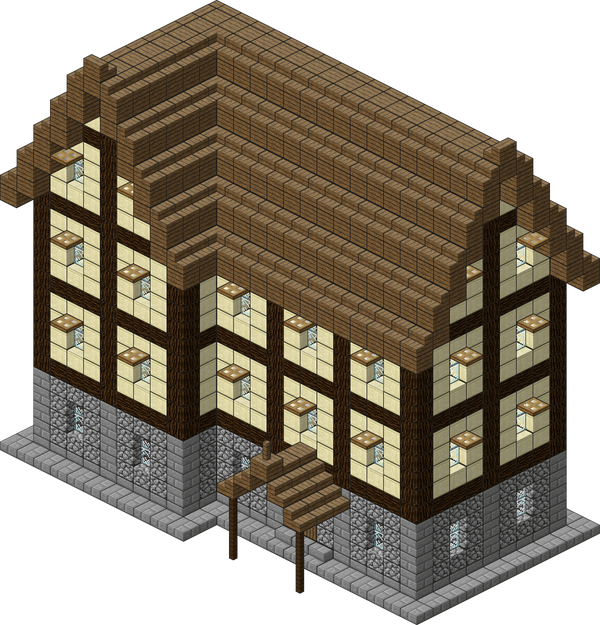 Medieval Village Large Inn by spasquini on DeviantArt