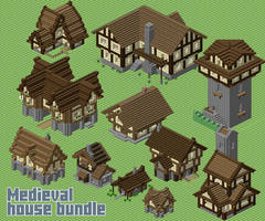 HUM - Medieval houses bundle