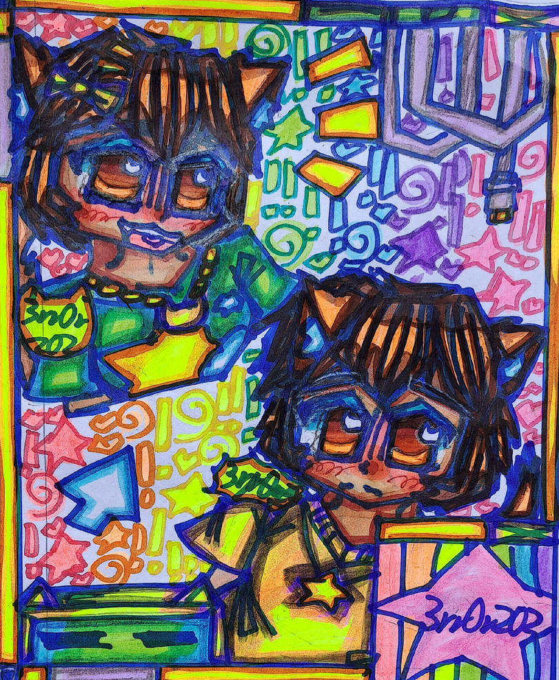 Experimented with that 2000s anime art style eyes by 22Error22 on