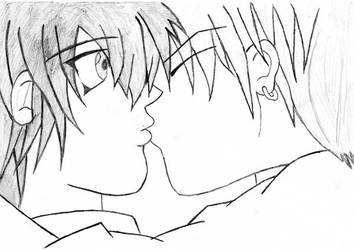 yuki and shuichi's first kiss