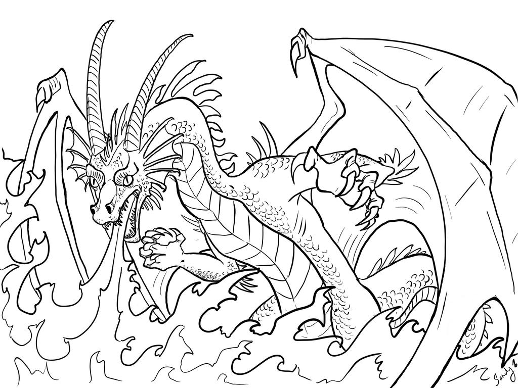 Smaugust Day 30 Dragonfire Coloring Page By I am bluefire On DeviantArt smaugust-day-30-dragonfire-coloring-page-by-i-am-bluefire-on-deviantart