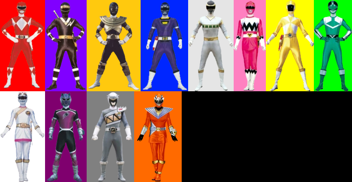 Rgb Power Rangers Different coloured Power Rangers by NicholasP1996 on DeviantArt