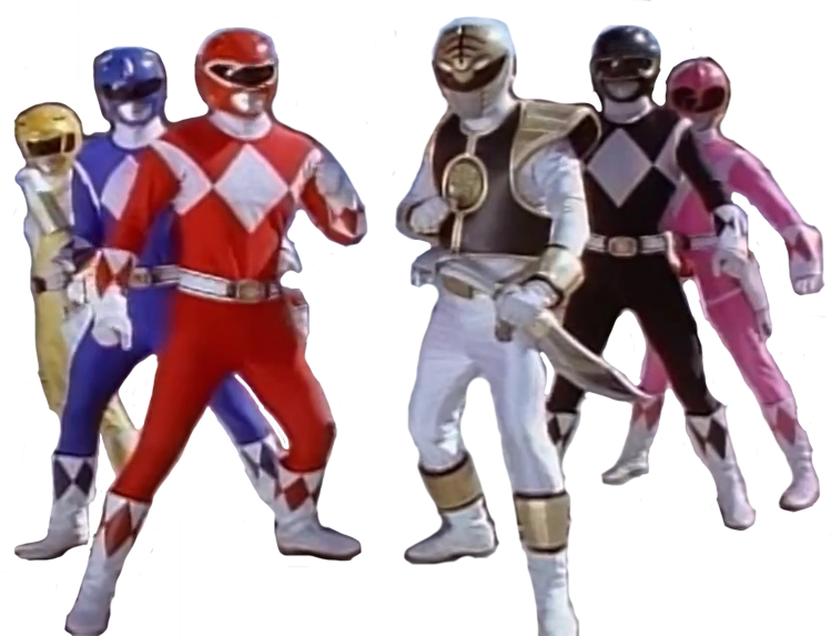 Mighty Morphin Power Rangers (With White Ranger) by NicholasP1996 on ...