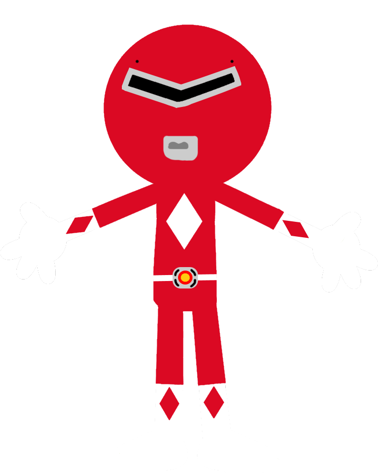 Red Mighty Morphin Power Ranger (PBS Kids style) by NicholasP1996 on ...