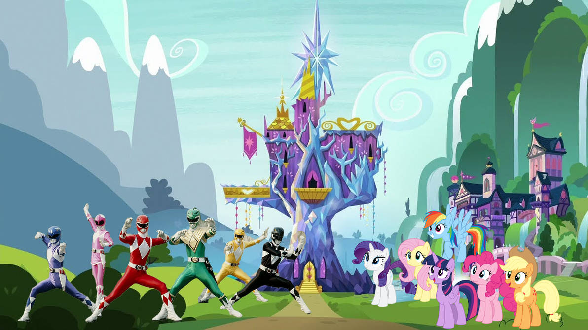 Mane Six meet the MMPR by NicholasP1996 on DeviantArt