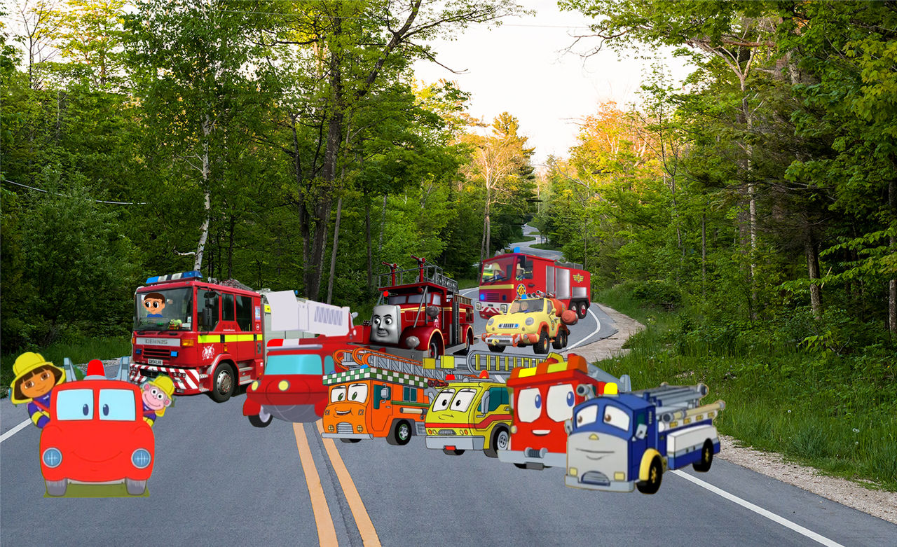Fire Engines to the rescue by NicholasP1996 on DeviantArt