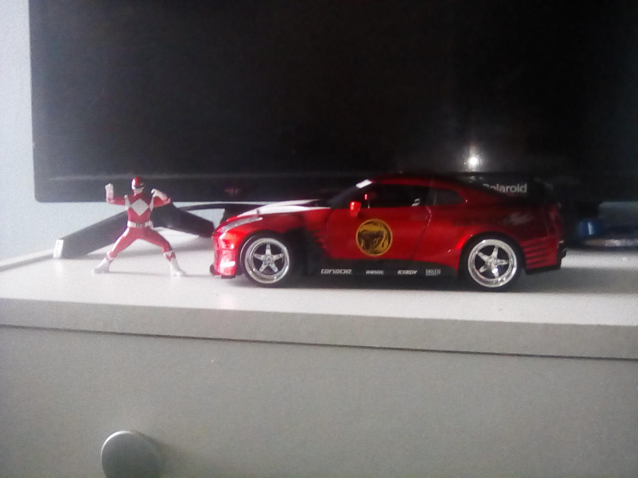 Power Rangers Nissan GTR with Red Ranger figure by NicholasP1996 on ...
