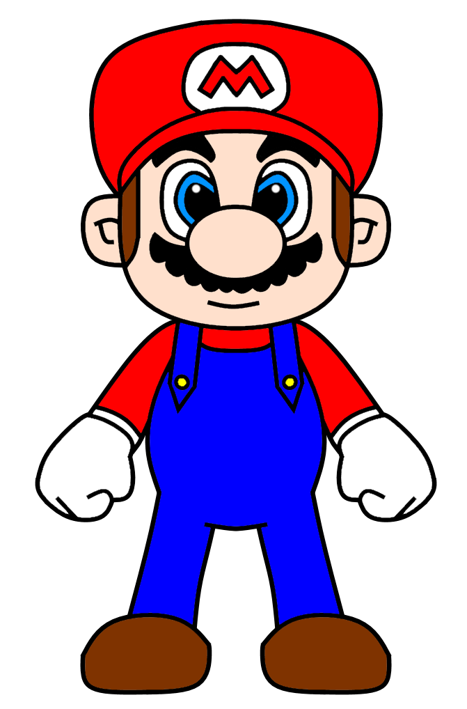 Mario Front Deviantart Mario (Fanart) by NicholasP1996 on DeviantArt