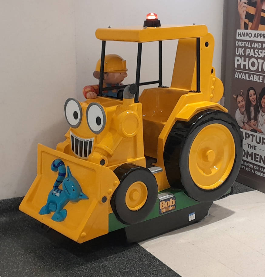 Roley Kidde Ride Bob the Builder Scoop kiddie ride by NicholasP1996 on DeviantArt