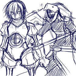 Doodle - Orpheus and Thanatos