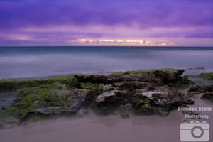 Ghostly looking sunset waves