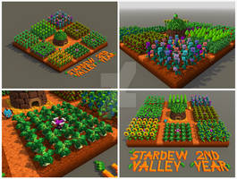 Stardew Valley's 2nd Anniversary (Voxel Art)