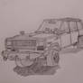 Grand Wagoneer Caricature Sketch (My Car)