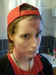 Practise Nazi Zombie make-up by Mudley