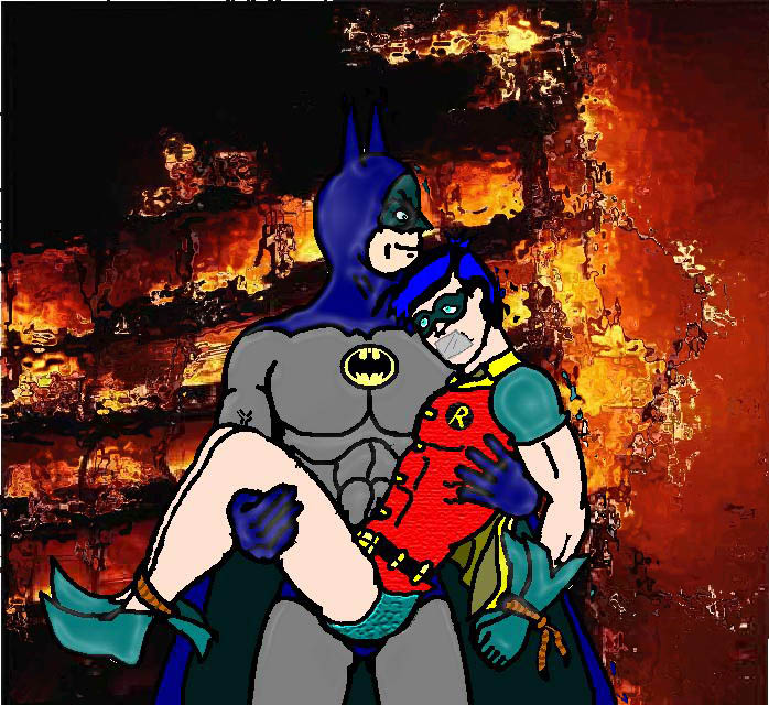 Batman rescues Robin