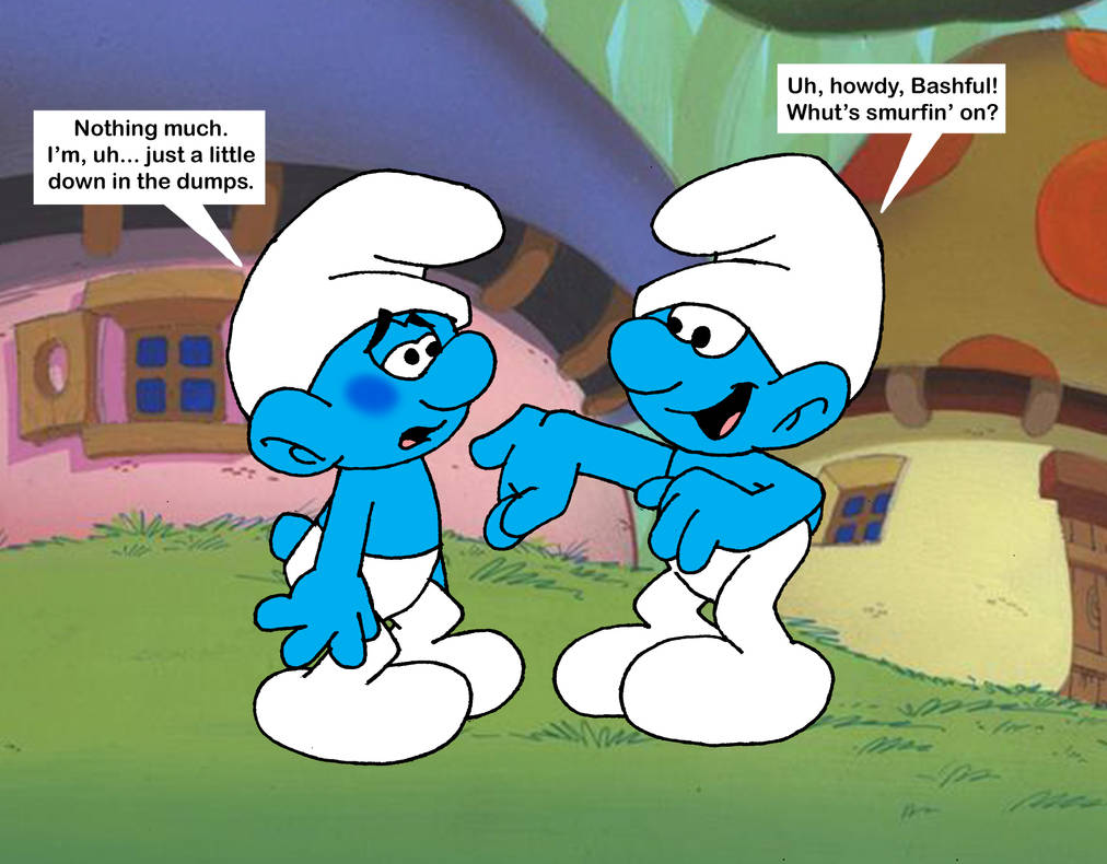 Clumsy Buffoon Bashful and Clumsy Smurf by GrishamAnimation1 on DeviantArt