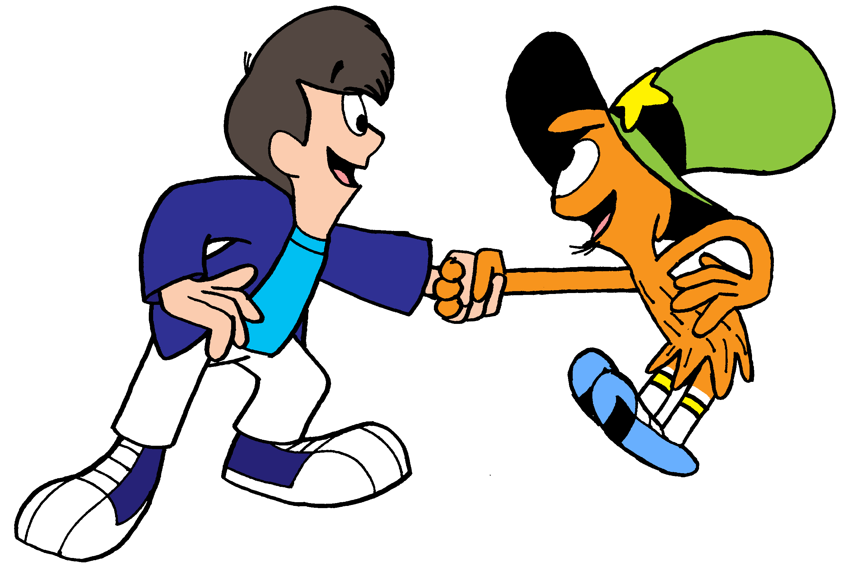 Shaking Hands With Wander By GrishamAnimation1 On DeviantArt